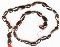14 inch strand of 11x6 to 8x6mm Tumbled Oval Garnet Beads